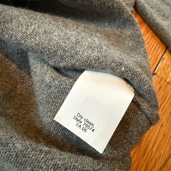 J. Crew Women's Sweater Size S Cardigan Beaded Floral 70574 Merino Angora Gray - Picture 8 of 14